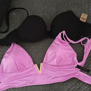 NWT Victoria secret & Victoria secret pink bathing suit tops!
